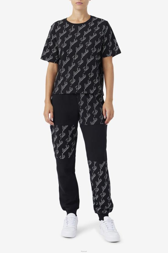 שחור/גן FILA טי פילה אליזבת שחור/גרדניה 68LF1459