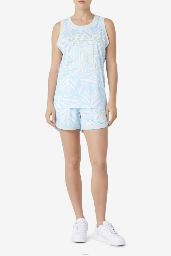 כחול לבן FILA חולצת כדורסל קווינסי כחולה/לבנה פילה 68LF1480