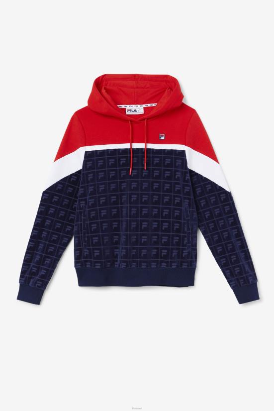 חיל הים/אדום/לבן FILA קפוצ'ון קטיפה לורי כהה/אדום/לבן פילה 68LF1488