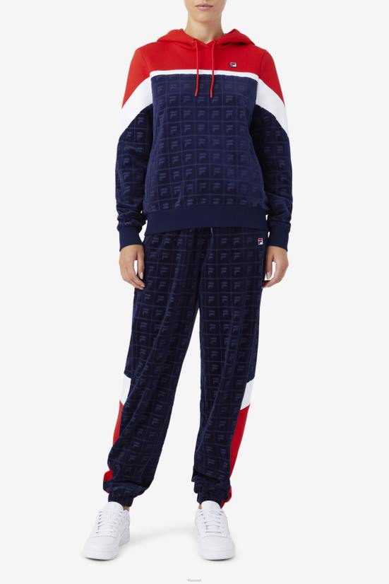 חיל הים/אדום/לבן FILA קפוצ'ון קטיפה לורי כהה/אדום/לבן פילה 68LF1488