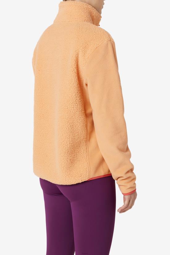 תפוז/קאיין FILA כתום/קאיין אחו סוודר רבע רוכסן פילה 68LF1518