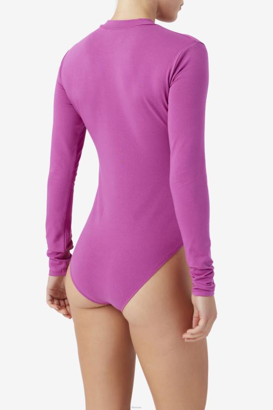 יין אודם/פוטפורי/ענבים FILA בגד גוף פילה רוז'/פוטפורי/יין ענבים חיה 68LF1744