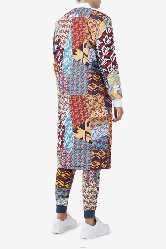 אוקיינוס/צהוב/לבן FILA אוקיינוס/צהוב/לבן מעיל הדפס פילה ג'ואנה 68LF1755