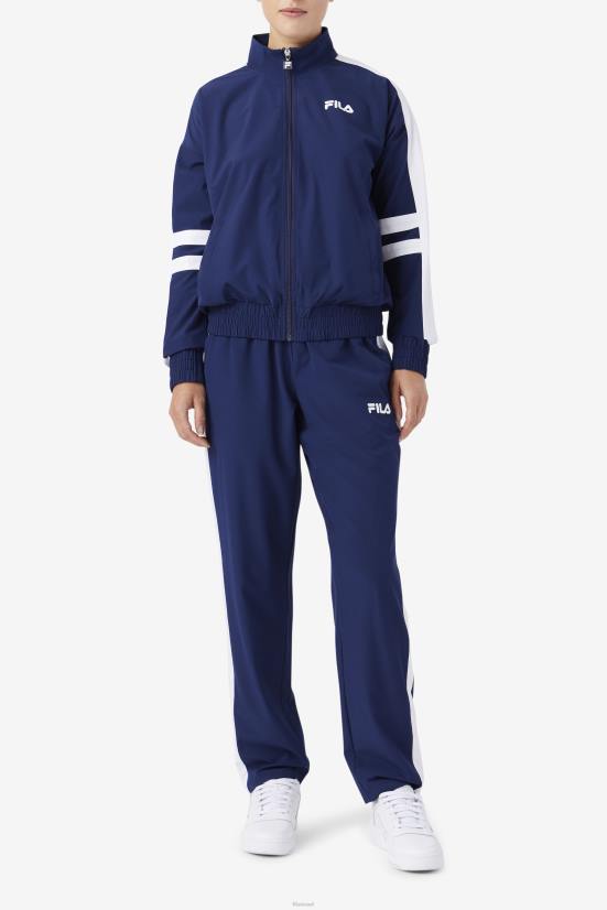 חיל הים/לבן FILA ג'קט טרנינג של ג'וביה נייבי/לבן פילה 68LF1758