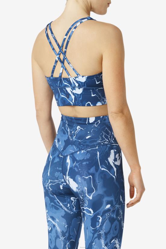 שיש חיל הים FILA תחתון חזיית חזייה גב משיש נייבי פילה עילוי 68LF1791