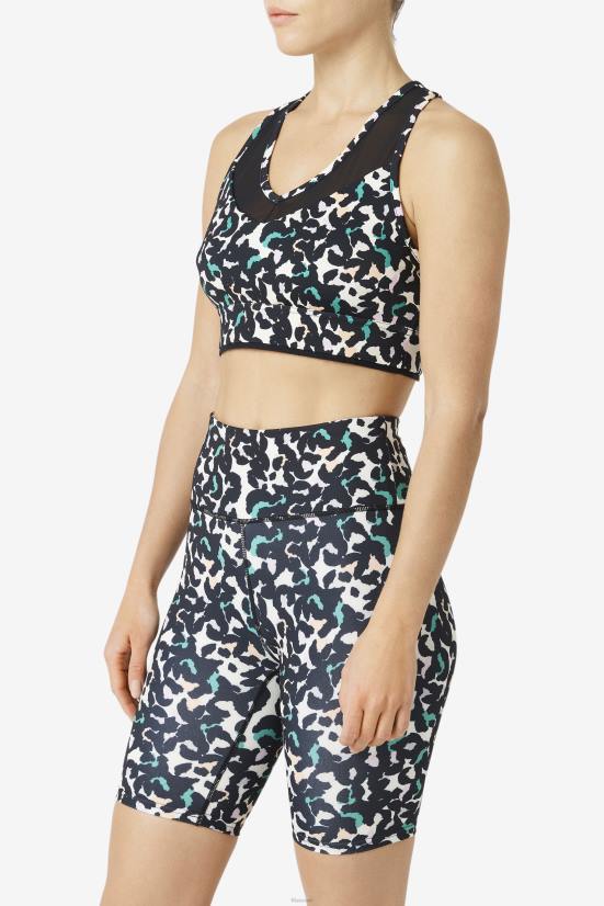 חיה שחורה FILA למעלה חזיית רייסרבק טופ פילה חיה שחורה 68LF1802