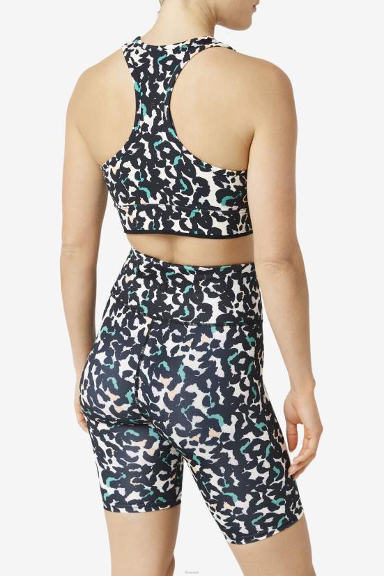 חיה שחורה FILA למעלה חזיית רייסרבק טופ פילה חיה שחורה 68LF1802