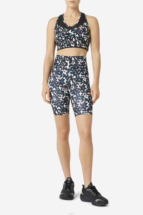 חיה שחורה FILA למעלה חזיית רייסרבק טופ פילה חיה שחורה 68LF1802