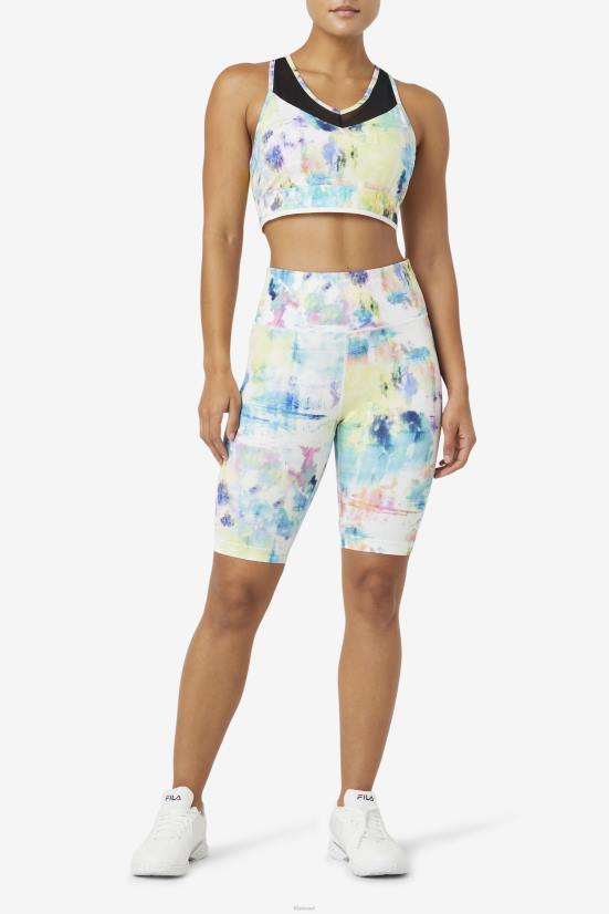 צבע עניבה/שחור/לבן FILA חולצת חזיית ריסרבק בעלי כושר עילוי פילה/שחור/לבן 68LF1804