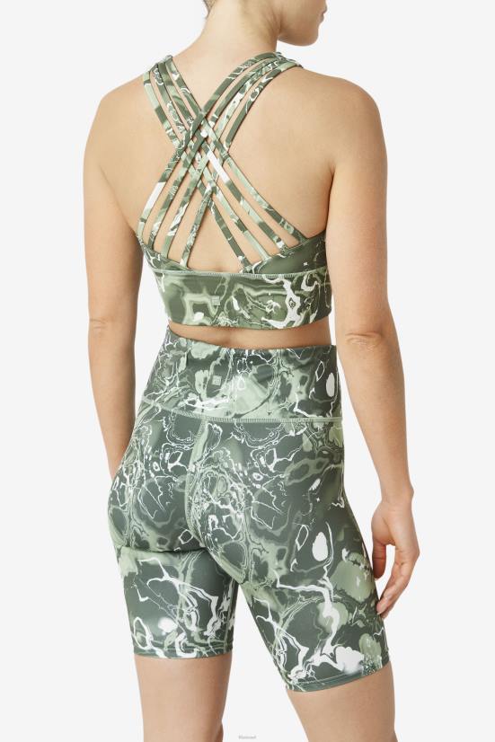 שיש בזיליקום FILA חזיית ספורט עם צוואר גבוה מרומם פילה שיש בזיליקום 68LF1808