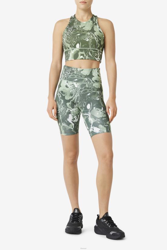 שיש בזיליקום FILA חזיית ספורט עם צוואר גבוה מרומם פילה שיש בזיליקום 68LF1808