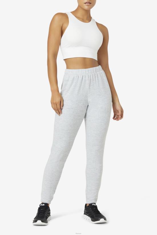 לבן FILA חזיית ספורט עם צווארון גבוה פילה לבנה 68LF1809