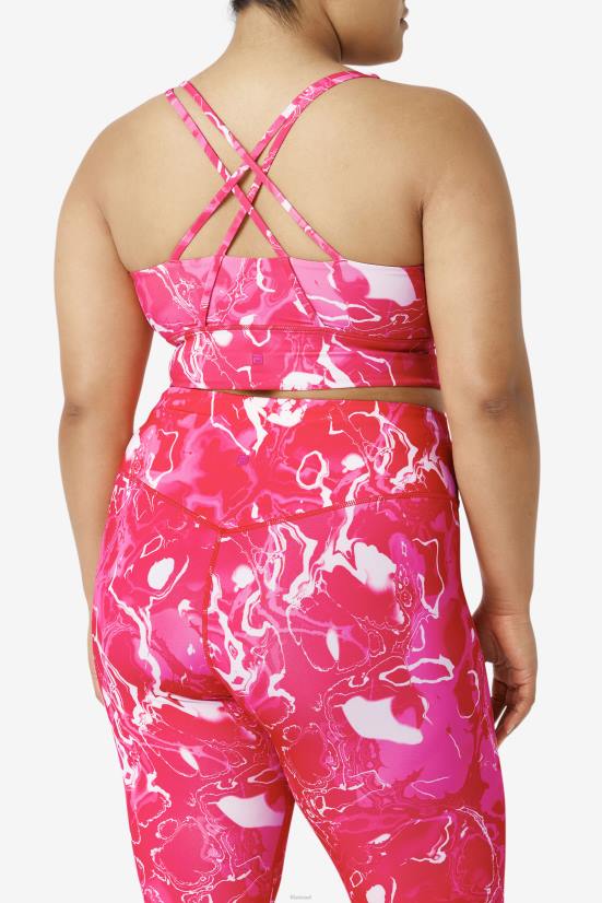 שיש ורוד FILA טופ חזיית חזייה עם שיש ורוד פילה 68LF1828