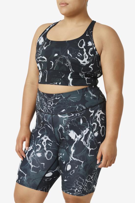 שיש שחור FILA חזיית חזייה גב עילוי גב פילה שיש שחור 68LF1832