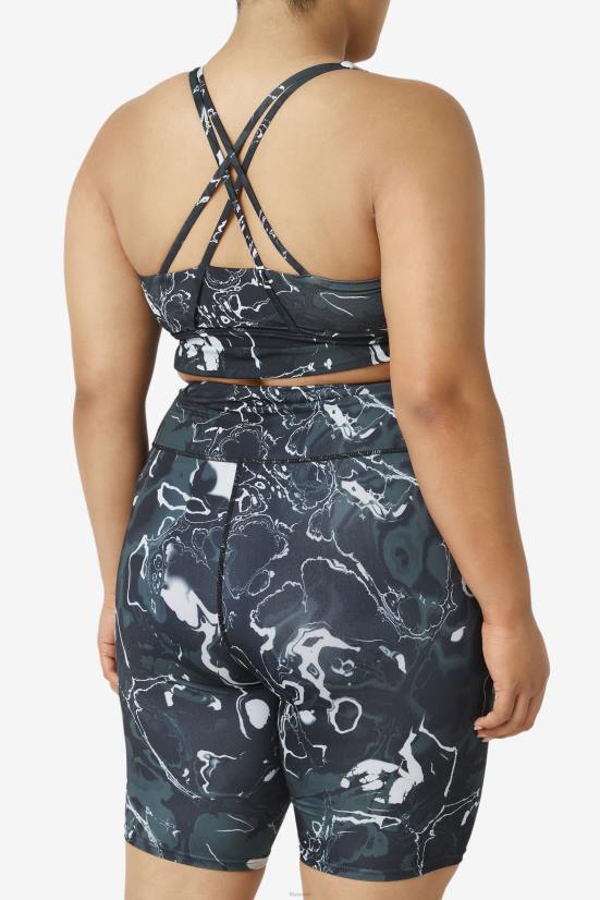 שיש שחור FILA חזיית חזייה גב עילוי גב פילה שיש שחור 68LF1832