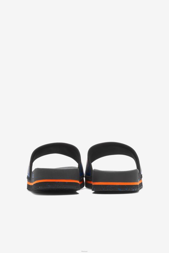 שחור/כחול/אדום כתום FILA מגלשת ירחי שחור/כחול/אדום כתום לגברים 68LF183