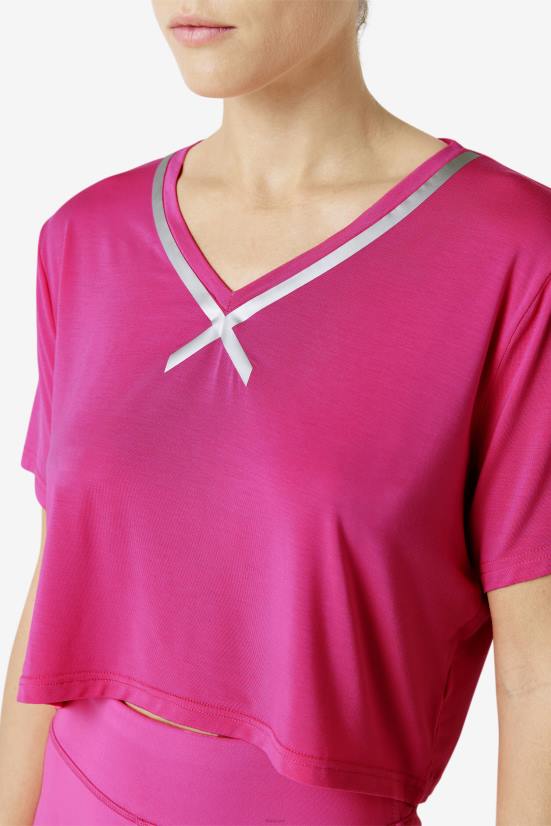 ורוד בהיר FILA פילה פי-לוקס ורוד בהיר גבוה-נמוך קרופ העליון 68LF1860