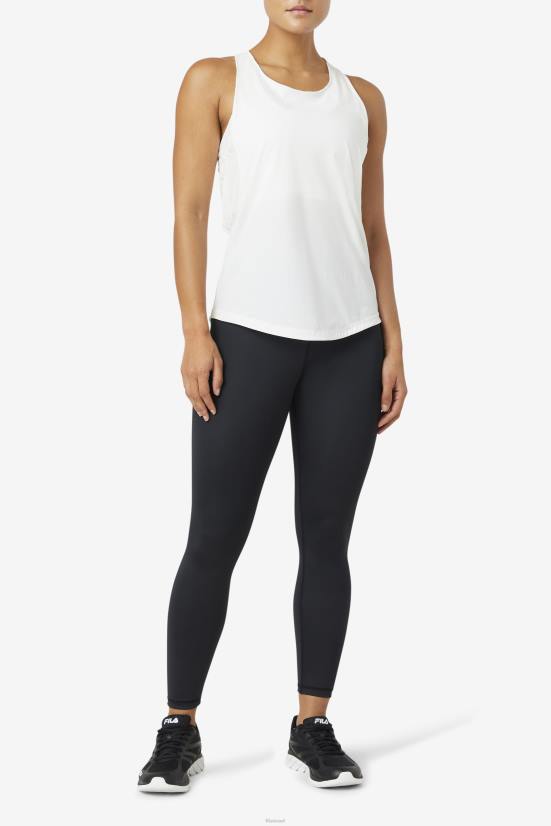 לבן FILA גופיית רייסרבק בעלת מרקם מרומם פילה לבן 68LF1880