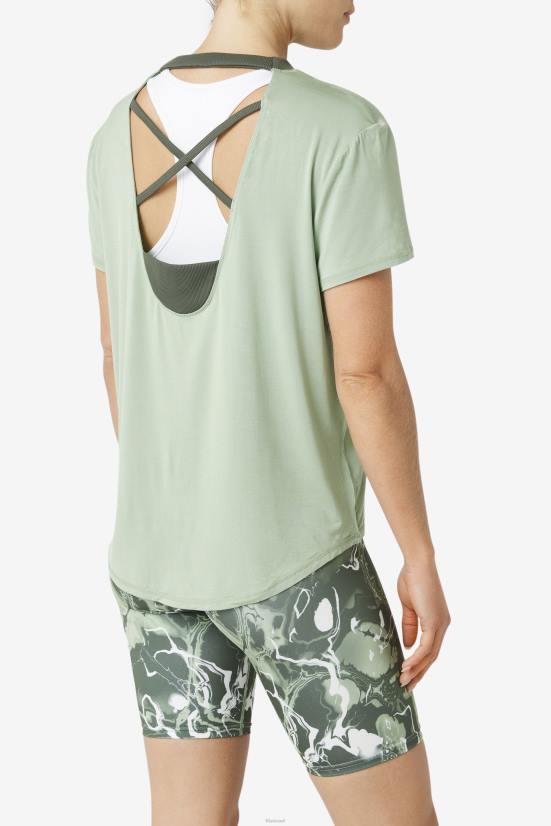 בזיליקום/טימין FILA פילה עליון עם שרוול קצר בזיליקום/טימין 68LF1902