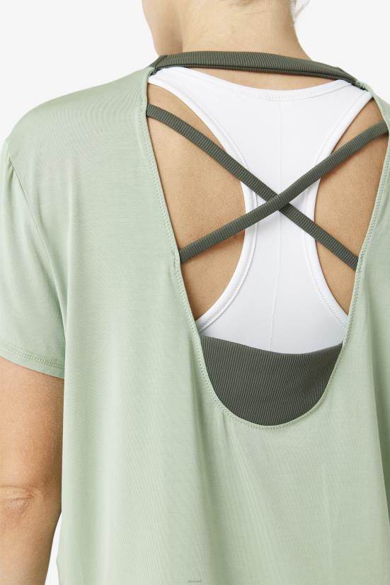 בזיליקום/טימין FILA פילה עליון עם שרוול קצר בזיליקום/טימין 68LF1902