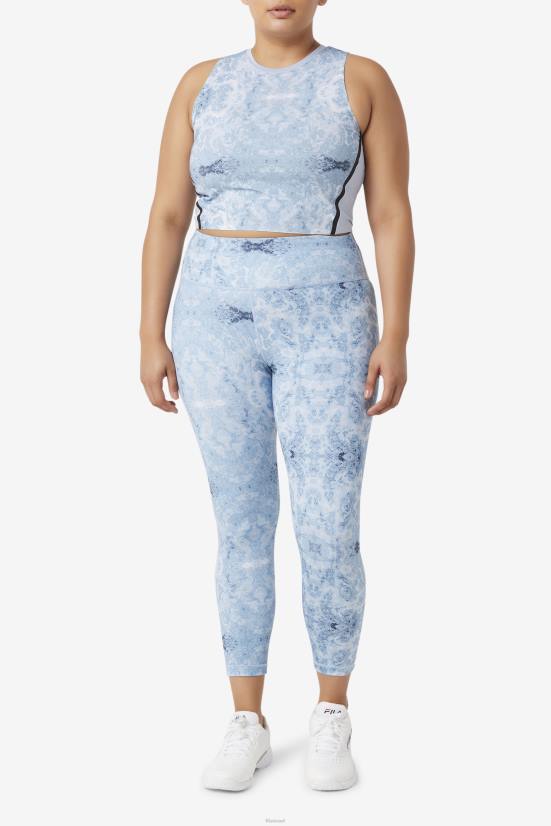 ערפל כחול/שחור FILA עילוי אתלטי קרופ טופ פילה ערפל כחול/שחור 68LF1934
