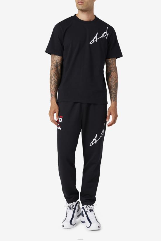 שָׁחוֹר FILA גרנט היל קורמק טי שחור פילה 68LF227