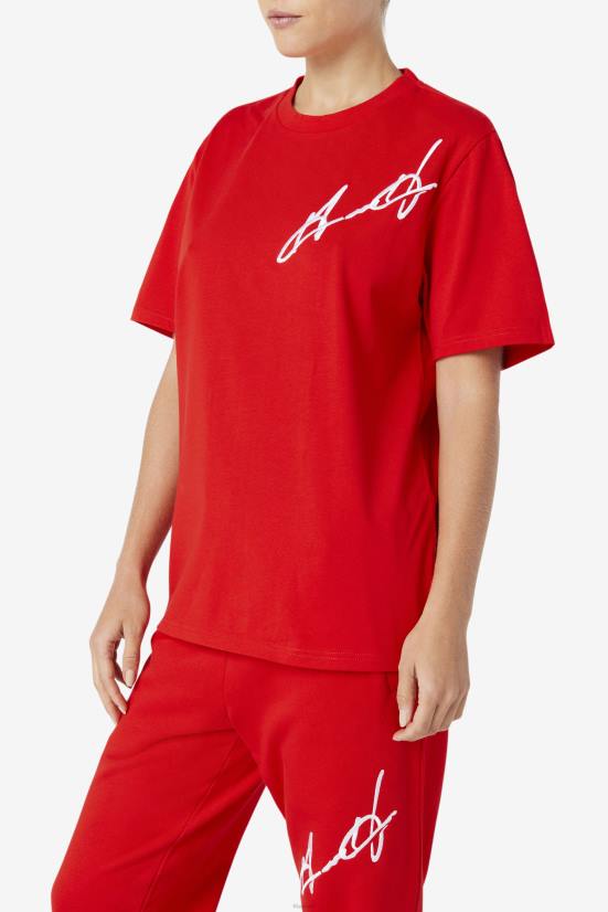 אָדוֹם FILA טי פילה גרנט היל קורמק אדום 68LF229