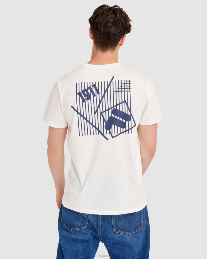 לבן FILA טי פילה אהרון לבן 68LF2305