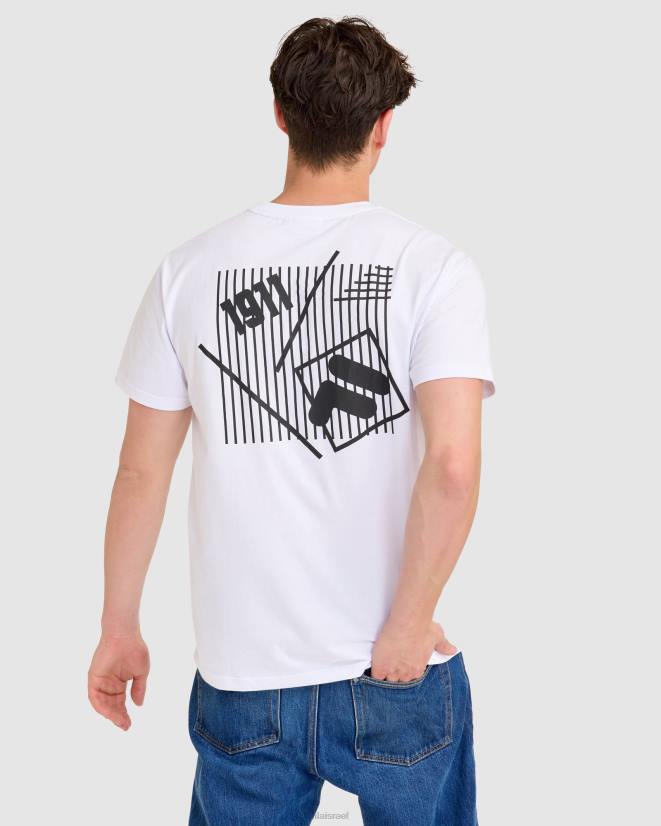 לבן FILA טי פילה אהרון לבן 68LF2307