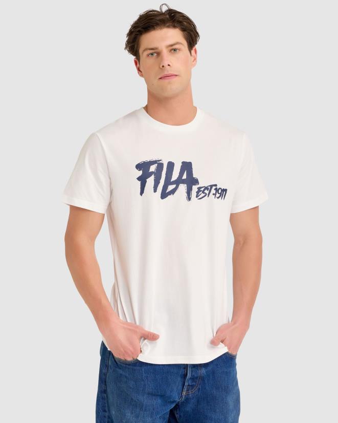 לבן FILA טי פילה לואיס לבן 68LF2314