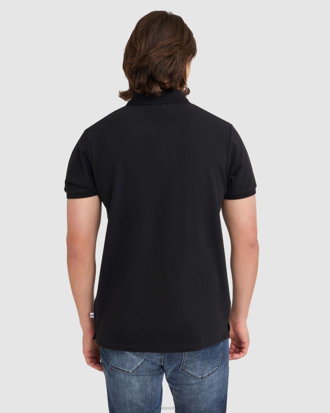 שָׁחוֹר FILA פולו שחור פילה אשר לגברים 68LF2367