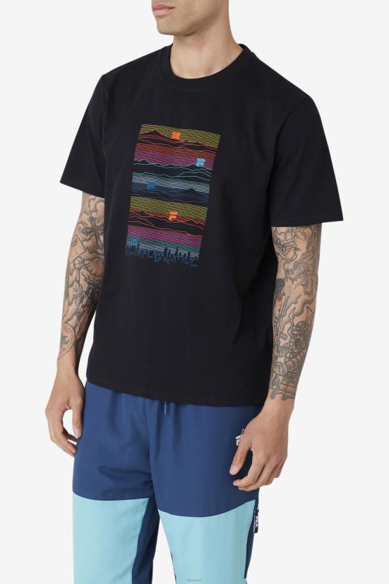 שָׁחוֹר FILA טי נדי שחור פילה 68LF240