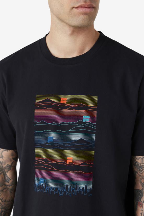 שָׁחוֹר FILA טי נדי שחור פילה 68LF240