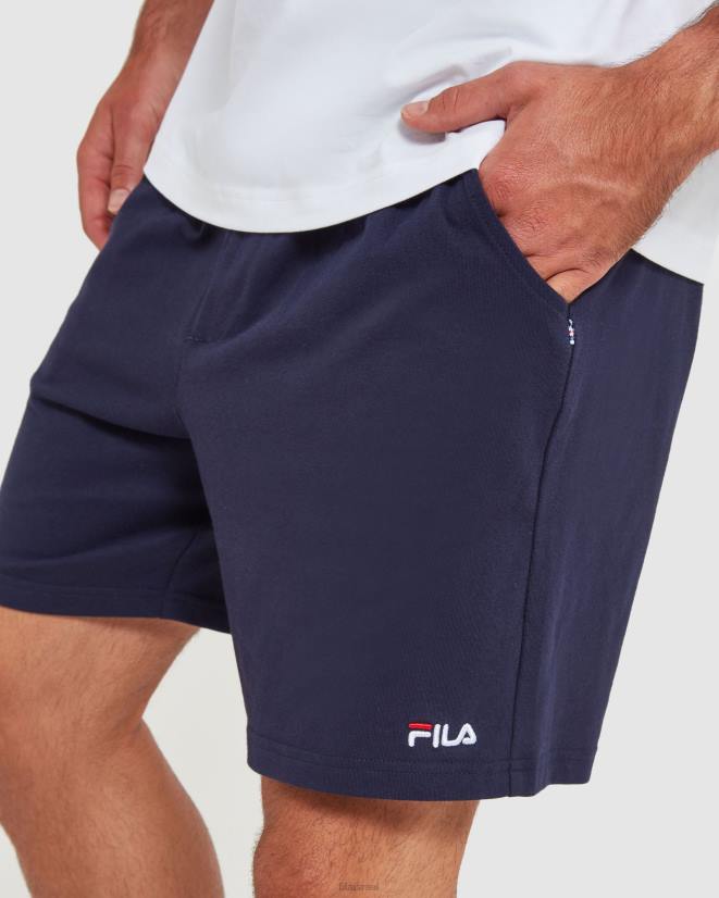 חיל הים החדש FILA מכנסי ג'רסי ג'רזי לגברים חדשים בניי נייבי פילה קלאסיים 68LF2433