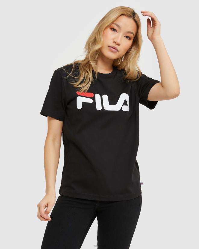 שָׁחוֹר FILA חולצה קלאסית שחורה פילה 68LF2434