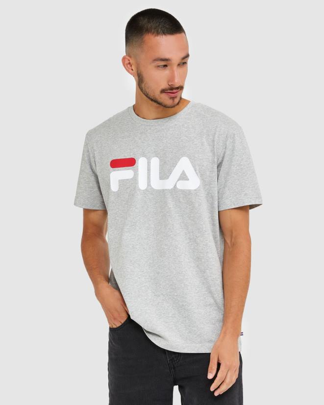 מארל כסף FILA חולצה קלאסית יוניסקס מכסף מרל פילה 68LF2435