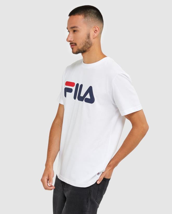 לבן FILA טי פילה קלאסי לבן לשני המינים 68LF2436