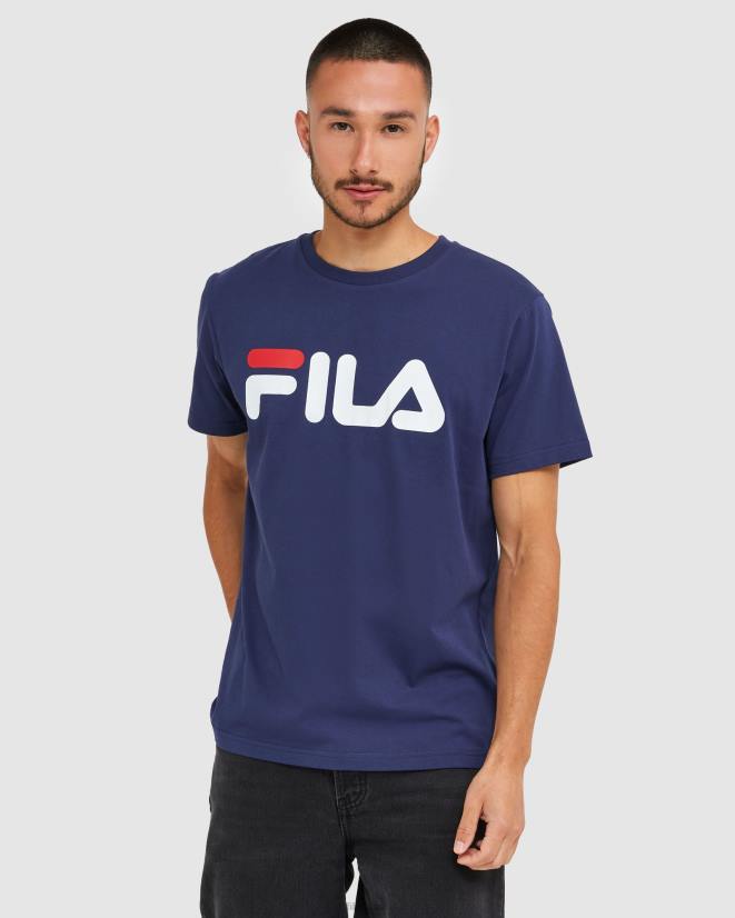 חיל הים החדש FILA טי פילה קלאסית לשני המינים ניו נייבי 68LF2437