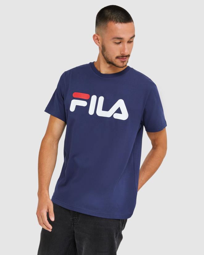 חיל הים החדש FILA טי פילה קלאסית לשני המינים ניו נייבי 68LF2437