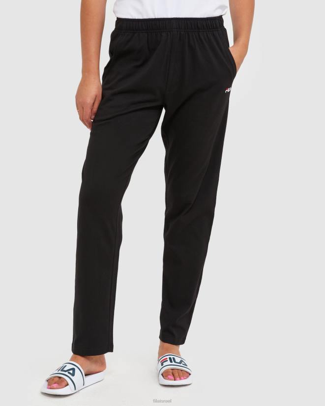 שָׁחוֹר FILA מכנס ג'רסי יוניסקס קלאסי פילה שחור 68LF2445