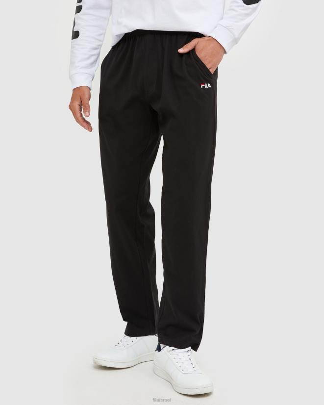 שָׁחוֹר FILA מכנס ג'רסי יוניסקס קלאסי פילה שחור 68LF2445