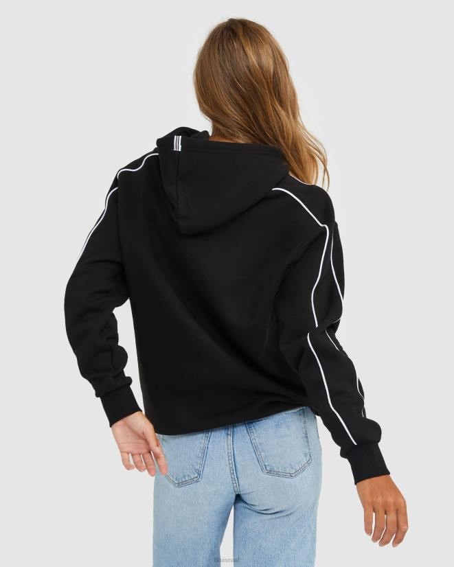 שָׁחוֹר FILA מכסה מנוע מורשת שחורה של פילה 68LF2446