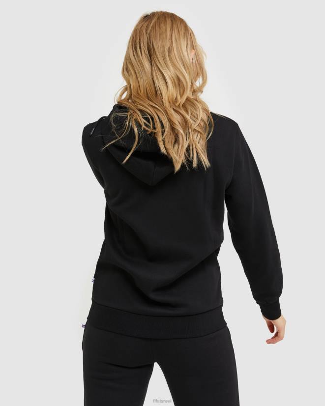 שָׁחוֹר FILA פילה קלאסי מעיל רוכסן יוניסקס שחור 68LF2461