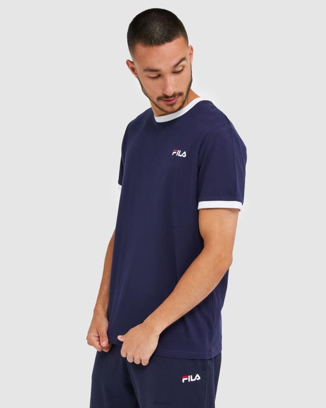 חיל הים החדש FILA טי רינגר קלאסי לגברים ניו נייבי פילה 68LF2483