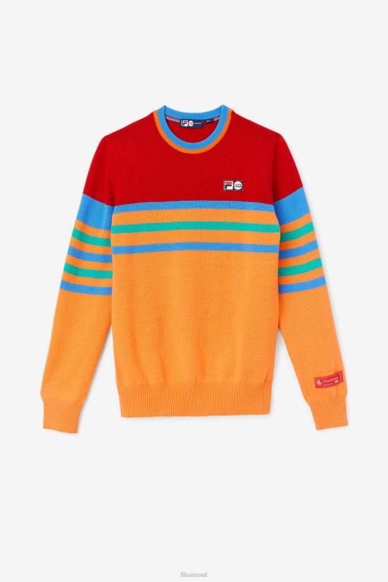 כתום/אדום/ירוק/כחול FILA סוודר קשמיר כתום/אדום/ירוק/כחול פילה 68LF2538