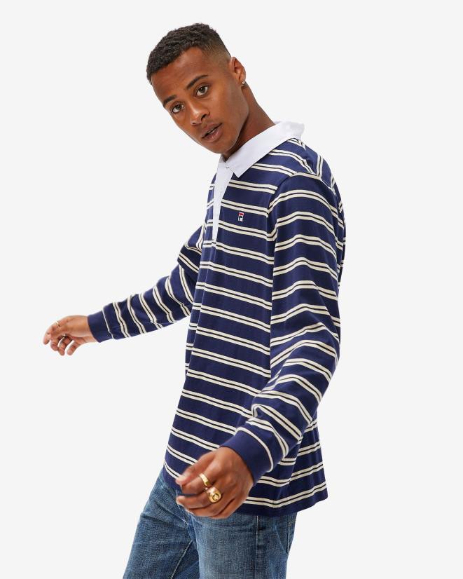 חיל הים החדש FILA פילה רוגבי פולו רוגבי תג גברים חדש 68LF2566