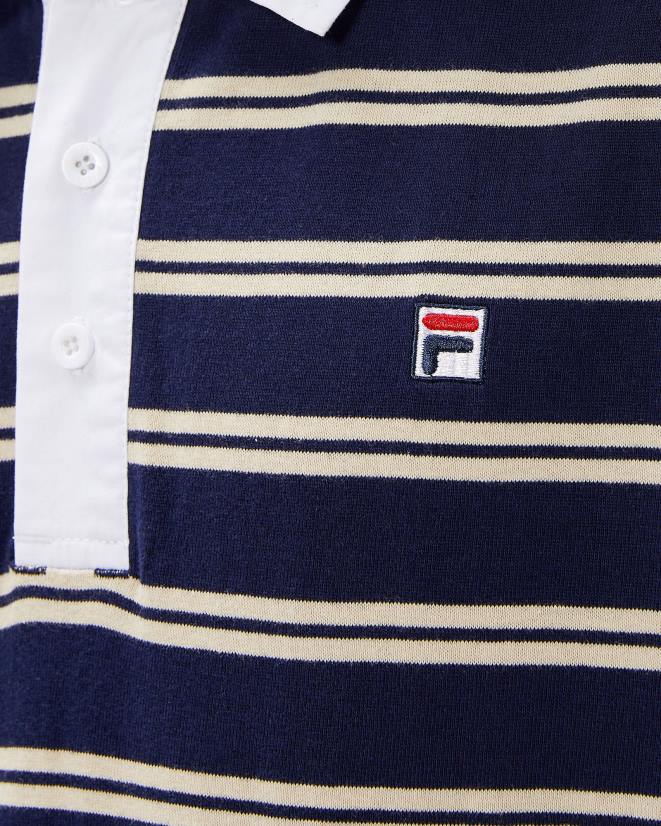 חיל הים החדש FILA פילה רוגבי פולו רוגבי תג גברים חדש 68LF2566