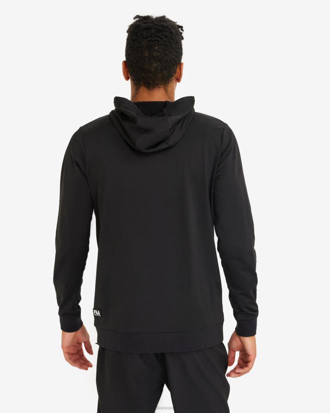 שָׁחוֹר FILA מעיל לוקה גברים שחור פילה 68LF2646
