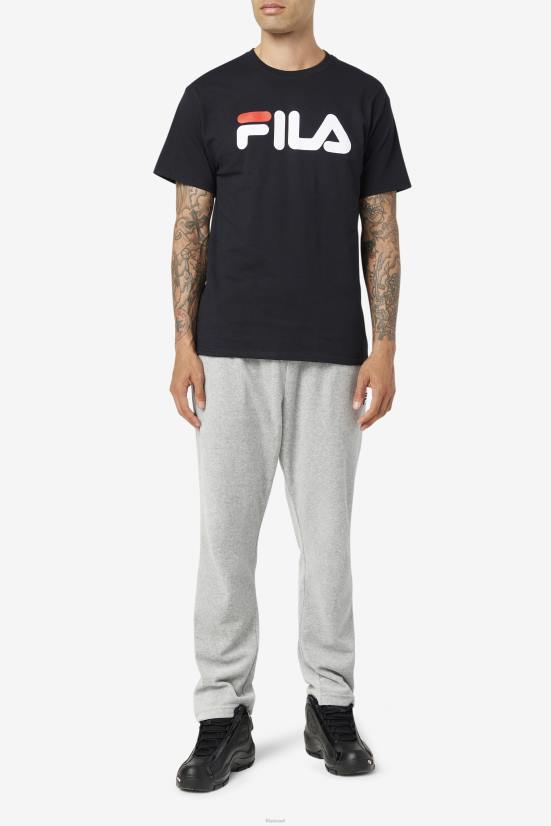 שחור/לבן/אדום FILA טי לוגו לגברים שחור/לבן/אדום 68LF267