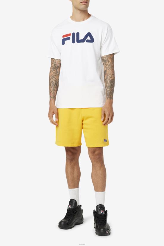 לבן/כהה/אדום FILA טי לוגו לגברים פילה לבן/ נייבי/אדום 68LF269